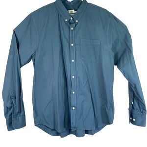 Flint and Tinder Long Sleeve Button Down Shirt Blue Mens Extra Large XL